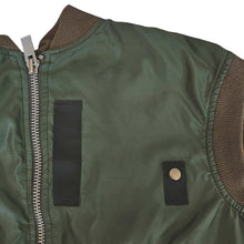 SACAI KHAKI GREEN NYLON GILET (2)