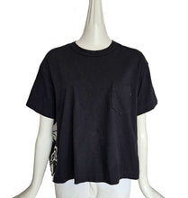 SACAI BLACK/WHITE FLORAL PRINT TEE (3)