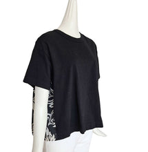 SACAI BLACK/WHITE FLORAL PRINT TEE (3)