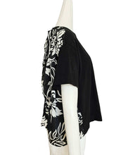 SACAI BLACK/WHITE FLORAL PRINT TEE (3)