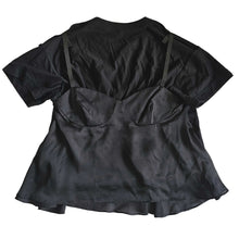 SACAI 2023 BLACK SHEER PANEL BACK SHORT SLEEVES TEE (2)