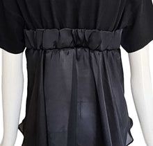 SACAI 2023 BLACK SHEER PANEL BACK SHORT SLEEVES TEE (2)