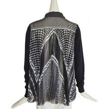 SACAI LUCK BLACK SHEER BACK CARDIGAN (3)