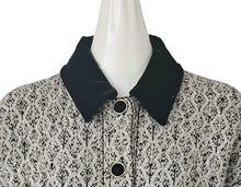 SANDRO BLACK/WHITE JAZY METALLIC TWEED JACKET (3)