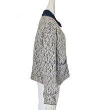 SANDRO BLACK/WHITE JAZY METALLIC TWEED JACKET (3)