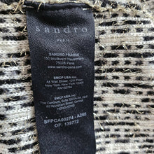 SANDRO BLACK/WHITE JAZY METALLIC TWEED JACKET (3)
