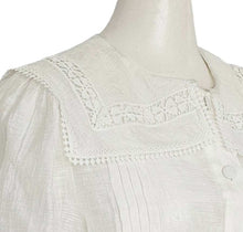 SANDRO WHITE NORMANDIE LACE TRIM SHIRT (3)