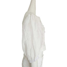 SANDRO WHITE NORMANDIE LACE TRIM SHIRT (3)