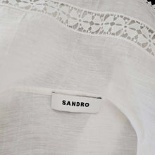 SANDRO WHITE NORMANDIE LACE TRIM SHIRT (3)