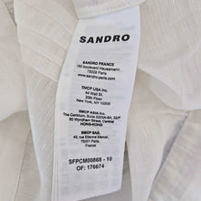 SANDRO WHITE NORMANDIE LACE TRIM SHIRT (3)