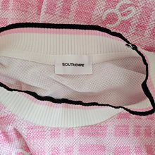SOUTHCAPE PINK PLAID LOGO SHORT SLEEVES TOP (L)