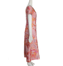 ST. JOHN PINK WASHED BOUQUET JACQUARD DRESS (6)