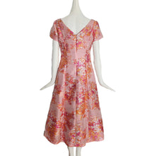 ST. JOHN PINK WASHED BOUQUET JACQUARD DRESS (6)