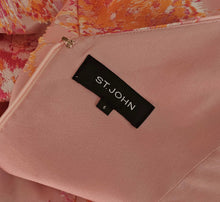 ST. JOHN PINK WASHED BOUQUET JACQUARD DRESS (6)