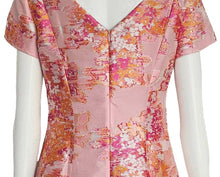 ST. JOHN PINK WASHED BOUQUET JACQUARD DRESS (6)