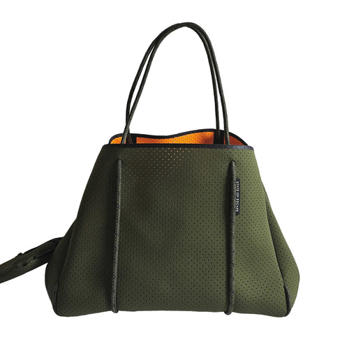 STATE OF ESCAPE KHAKI ESCAPE DUAL TONE TOTE