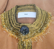 TOGA PULLA ORANGE SHEER KNIT CARDIGAN (36)