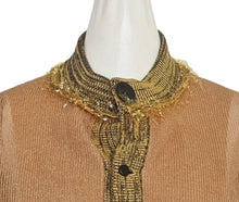TOGA PULLA ORANGE SHEER KNIT CARDIGAN (36)