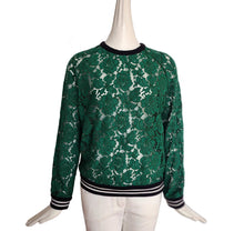 VALENTINO GREEN LACE SWEATSHIRT (L)