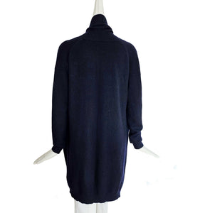 VINCE NAVY CASHMERE LONG CARDIGAN (S)