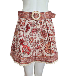 ZIMMERMANN FLORAL LACE TRIM SHORTS (2)
