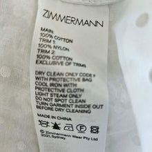 ZIMMERMANN CREAM DOT PRINT LACE TRIM SMOCKED BLOUSE (2)
