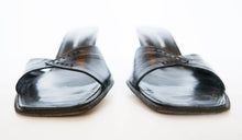 COSTUME NATIONAL LEATHER SLIDES SANDALS (38.5)