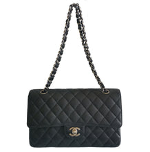 CHANEL BLACK CAVIAR MEDIUM CLASSIC DOUBLE FLAP BAG