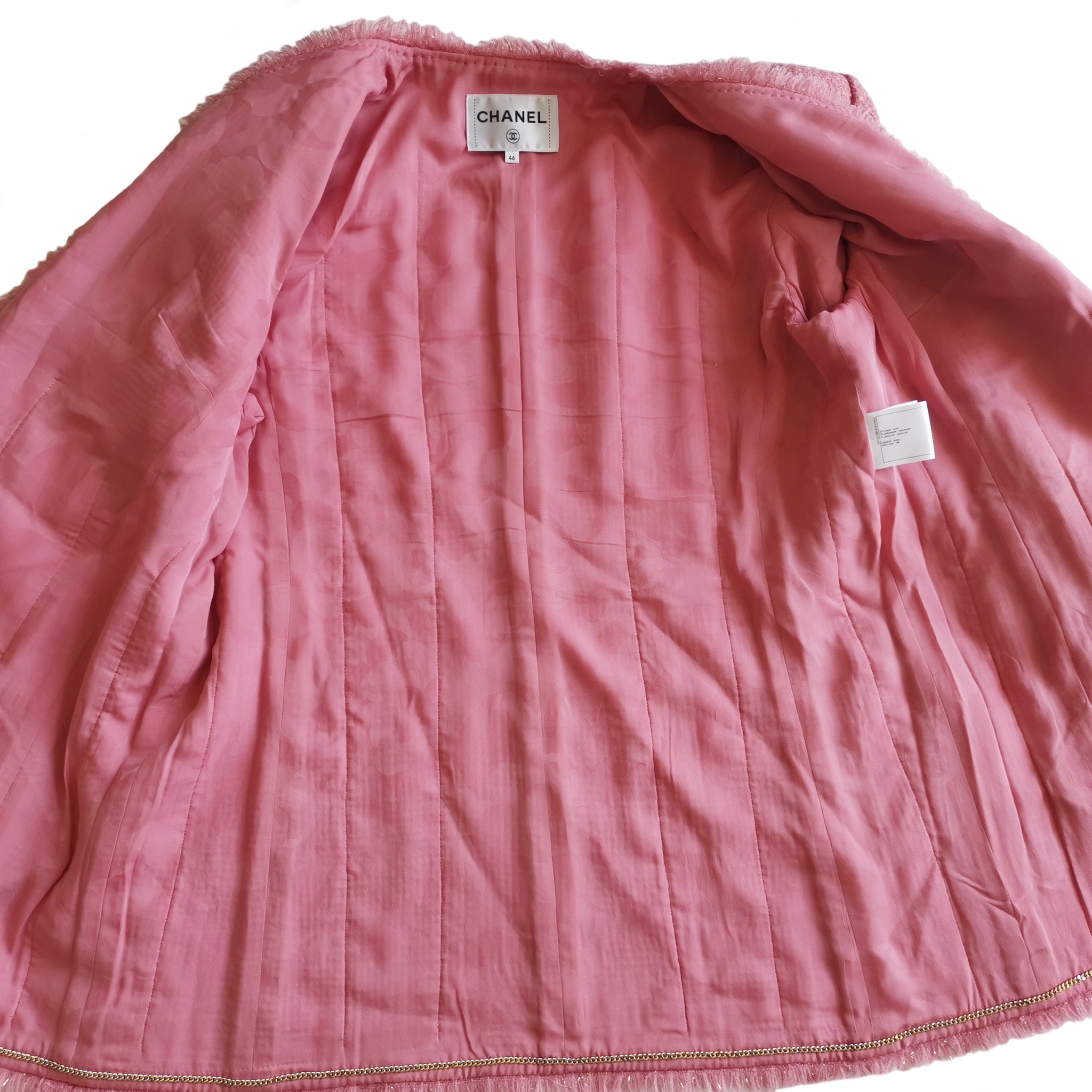 Chanel SS19 Oversized Cotton Blend Tweed Blazer at 1stDibs