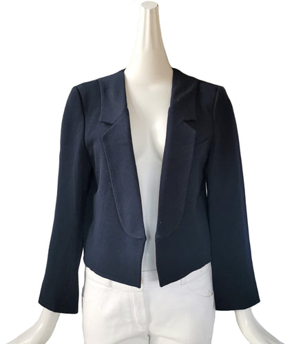 CHLOE NAVY CROPPED JACKET (40 Fr.)