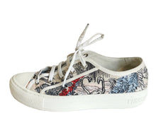 DIOR WALK’N FABRIC PALM TREE EMBROIDERED SNEAKERS (39)