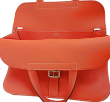 HERMES POPPY ORANGE CLEMENCE HALZAN 31 CROSSBODY BAG