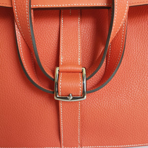 HERMES POPPY ORANGE CLEMENCE HALZAN 31 CROSSBODY BAG