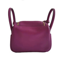 HERMES ANEMONE PURPLE 2020 SWIFT LEATHER MINI 20 LINDY BAG