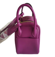 HERMES ANEMONE PURPLE 2020 SWIFT LEATHER MINI 20 LINDY BAG