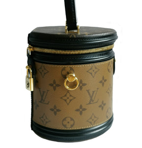 LOUIS VUITTON Louis Vuitton Vanity Bag M43986 Monogram Reverse Cannes 2WAY  Handbag Shoulder Sling Crossbody LV Black Brown Ladies 407769 RYB5662